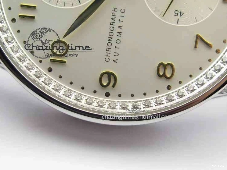 MIROTIME 1219 Portuguese IW3714 Diam ZF V2 1:1 Best Edition White Dial RG Numbers On Brown Leather Strap A79350 (Slim Movement) Fashionable 7246